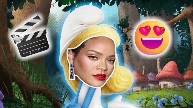 Rihanna como Pitufina