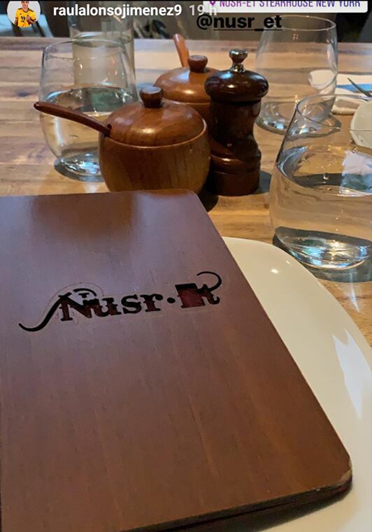 El menú del restaurante