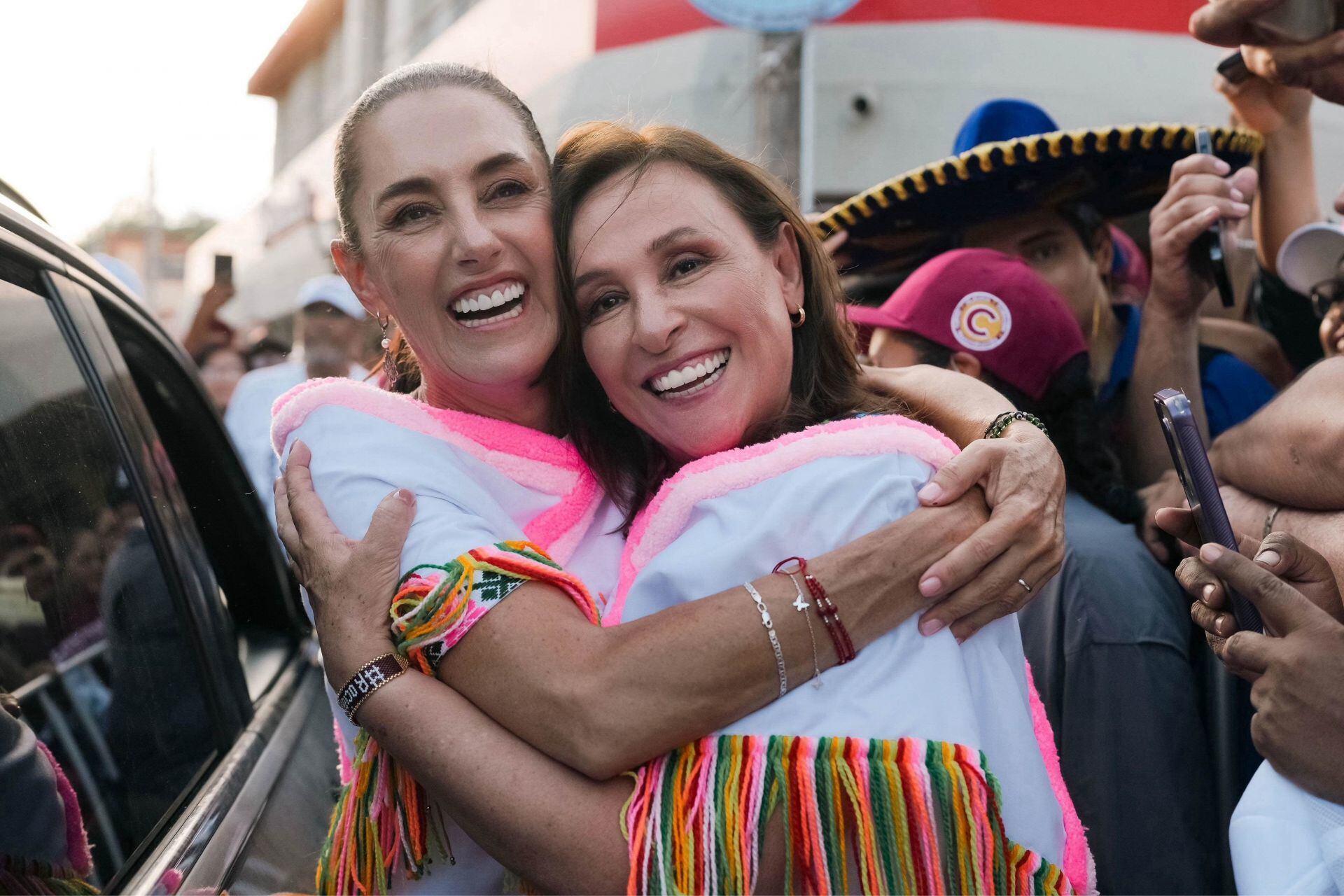 Claudia Sheinbaum, candidata a la presidencia de la república y Rocío Nahle, candidata a la gubernatura de Veracruz