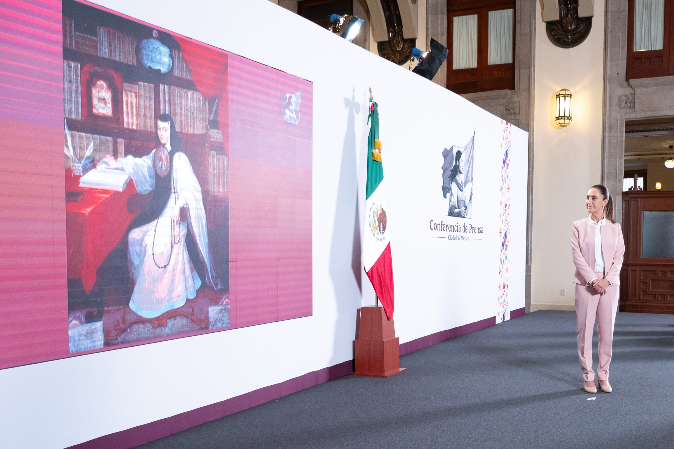 Claudia Sheinbaum, presidenta de México en la mañanera