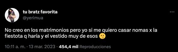 Yeri Mua sí se quiere casar, pero para hacer una gran fiesta
