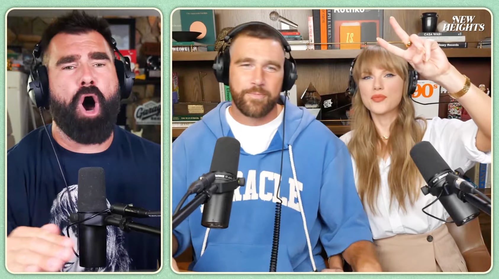Taylor Swift en New Heights de Travis Kelce