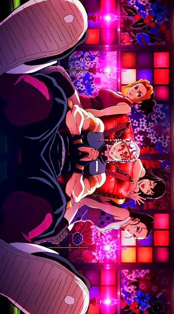 Fondo de Tengen Uzui y sus tres esposas de Demon Slayer: Kimetsu no Yaiba