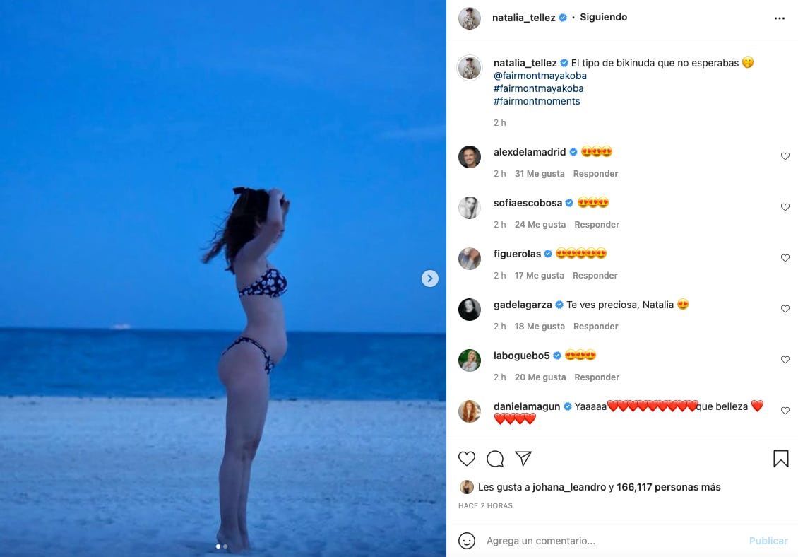 Natalia Téllez luce espectacular en bikini