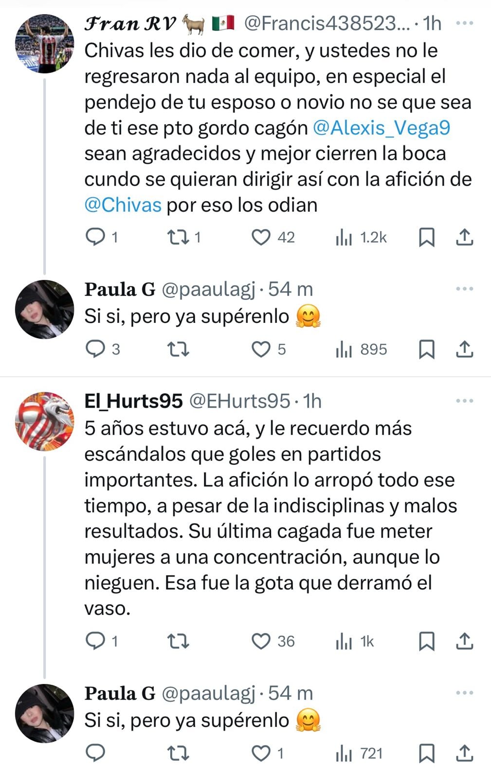 Esposa de Alexis Vega contesta a chivahermano