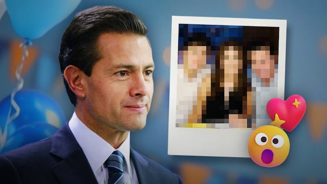 Enrique Peña Nieto y su foto en familia con su hijo Diego Peña Díaz