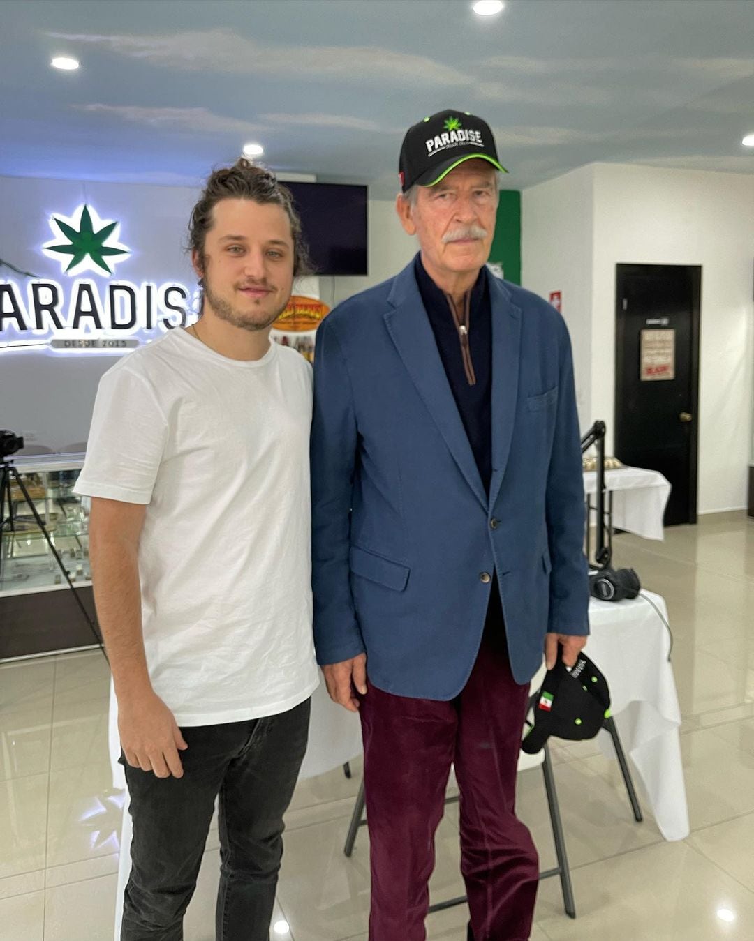 Roberto Martínez y Vicente Fox