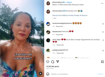 Tatiana presume sus vacaciones con un increíble bikini.