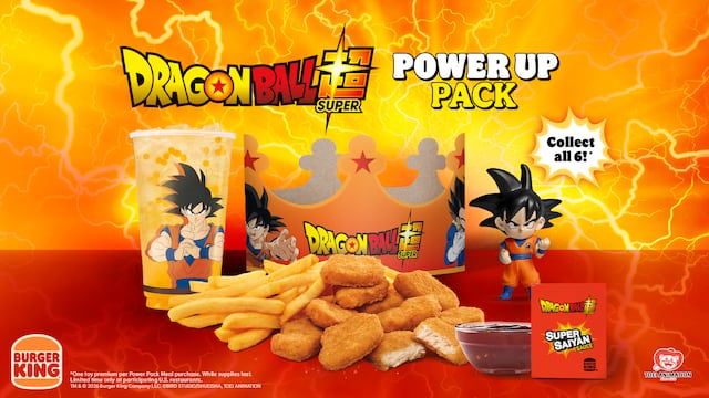 Revelan colaboración entre Burger King y Toei Animation que traerá un menú y figuras de Dragon Ball Super