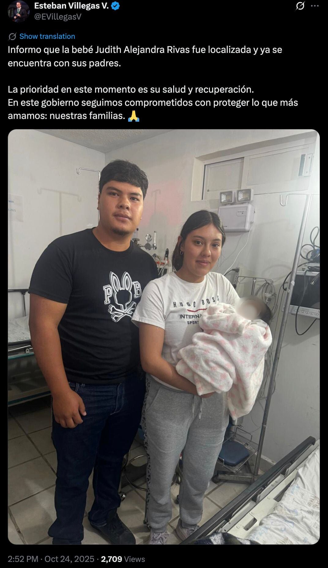 Localizan a bebé rodaba en Durango.