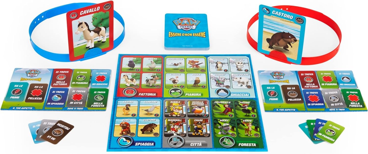 HedBanz de Paw Patrol, juego de mesa de adivinanzas