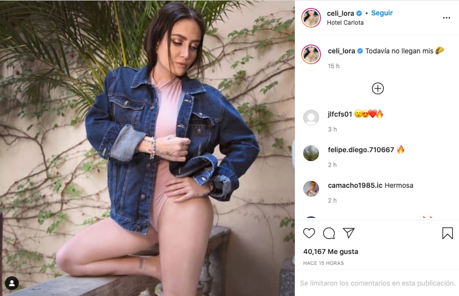 Celia Lora publica nuevas fotos en su Instagram