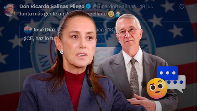 La publicación de Salinas Pliego sobre el ICE que provocó la reacción de Sheinbaum