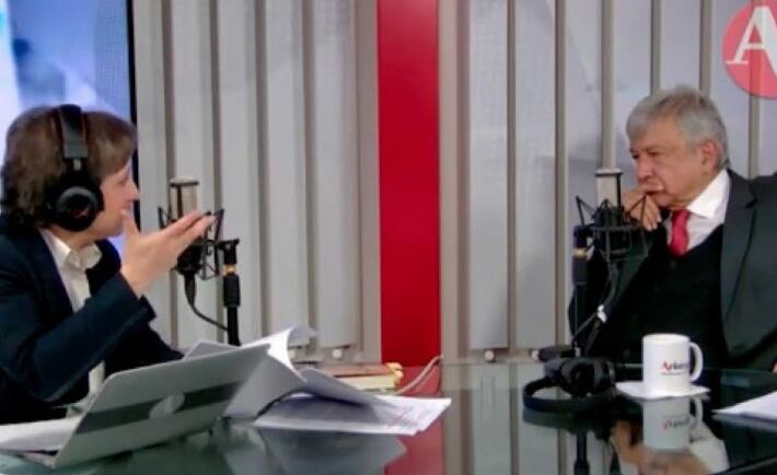 AMLO y Carmen Aristegui