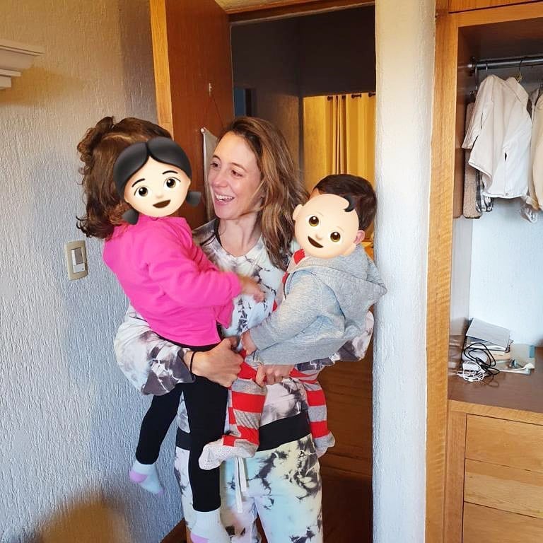 Sofía Niño de Rivera con sus hijos.