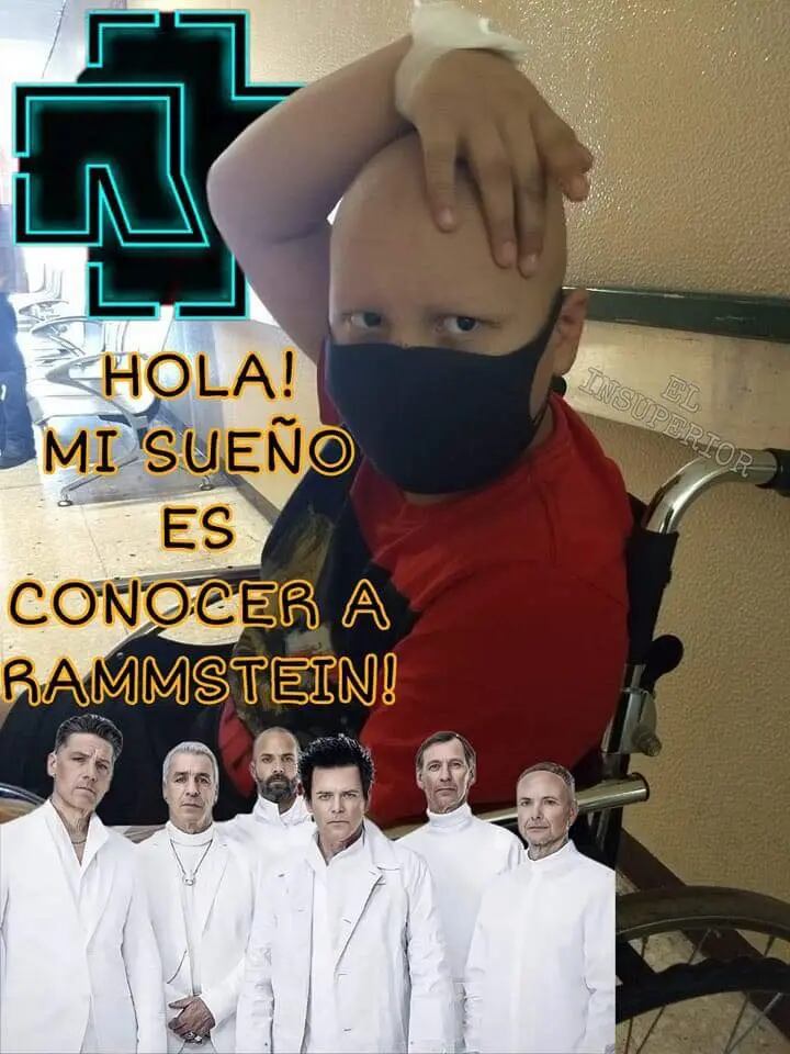 Diego, el niño con cáncer que conoció a Rammstein