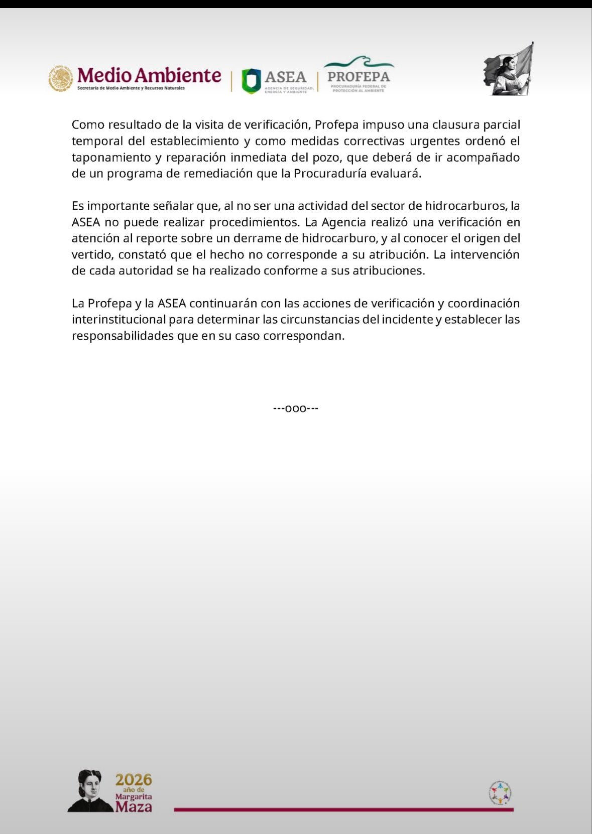 ASEA y Profepa atienden derrame de hidrocarburo en el arroyo Chacalapa, Veracruz