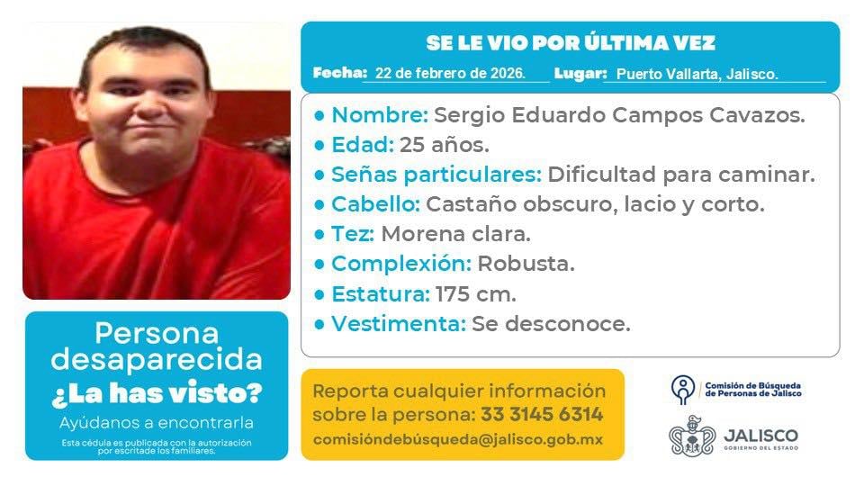 Familia desaparecida en Puerto Vallarta, Jalisco