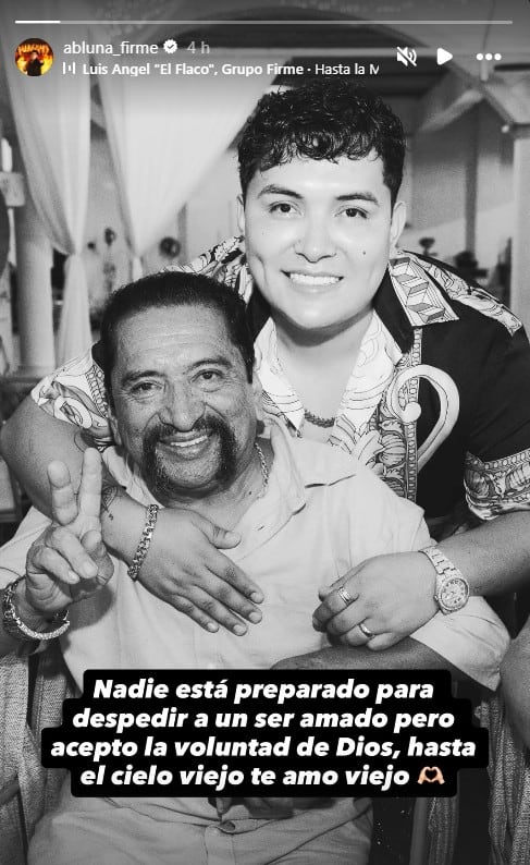 Muere el papá de Abraham Luna, integrante de Grupo Firme