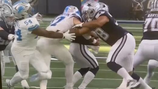 La escalofriante fractura que se vio en el Cowboys vs Lions que le está dando la vuelta al mundo