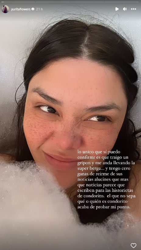 Yuridia no está embarazada pero sí tiene un gripón.