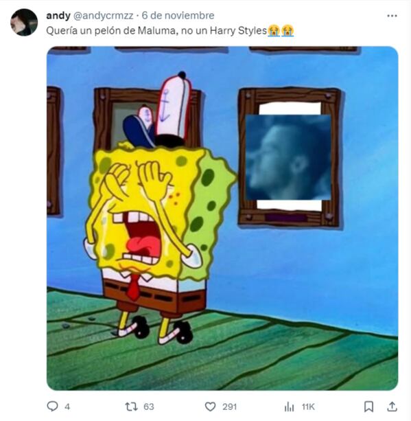 Memes por Harry Styles pelón