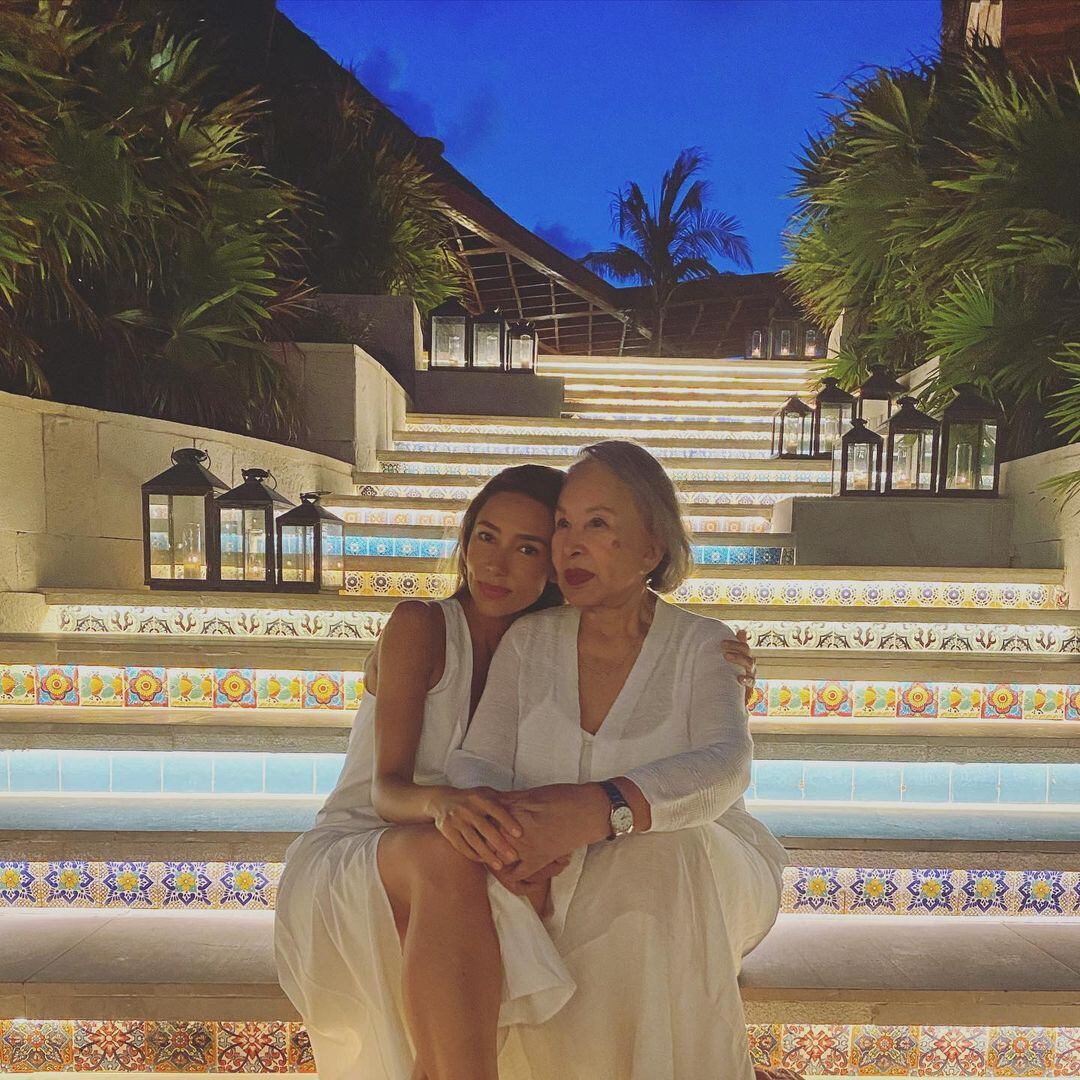 Marilé Andrade y su mamá Rafaela.