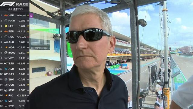 Tim Cook en el GP de Estados Unidos