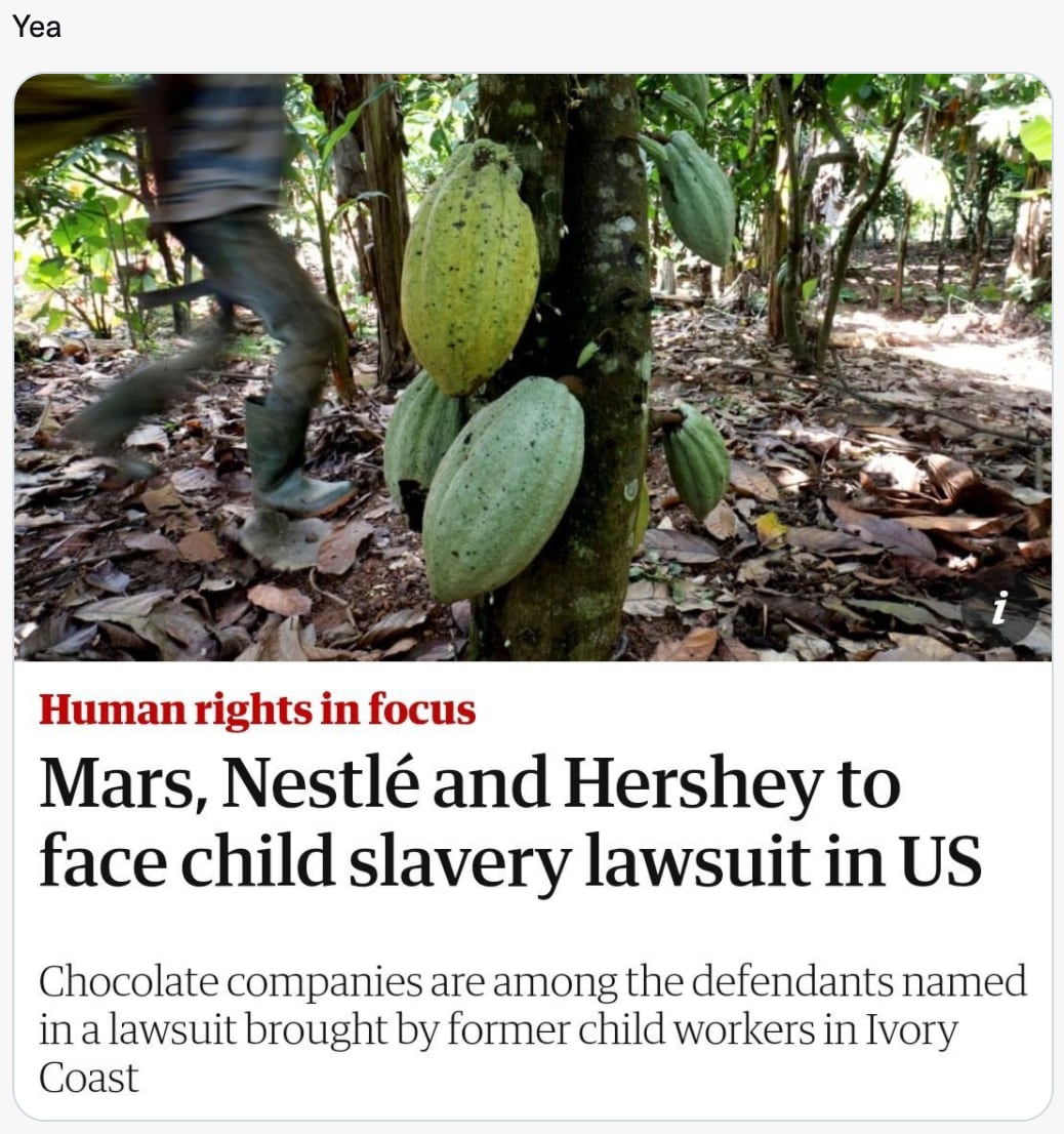 Demanda a M&M's por explotación infantil