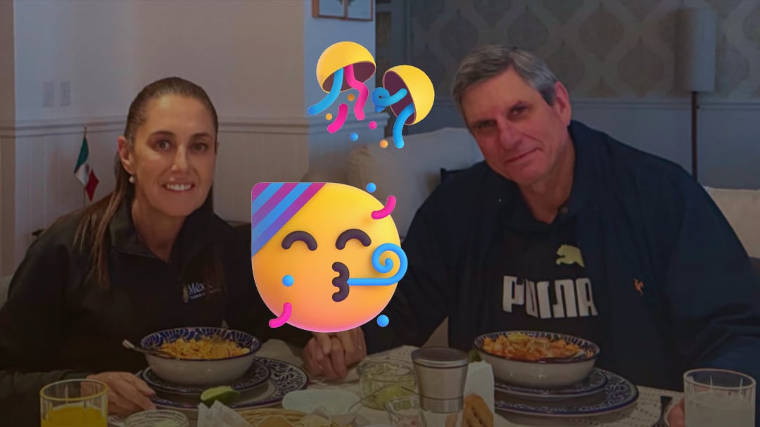 Sheinbaum celebra su cumpleaños con Jesús María Tarriba y comiendo pozole
