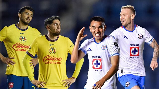 Así llegan Cruz Azul y América al Clásico Joven.