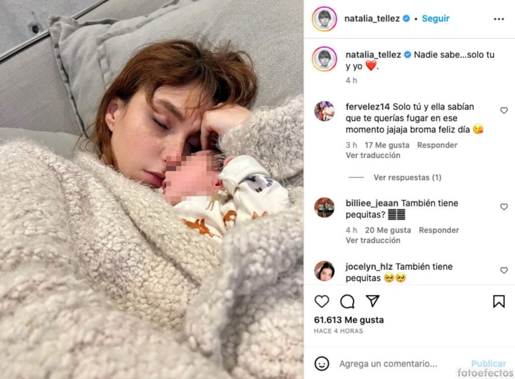 Natalia Téllez celebra el Día de las Madres
