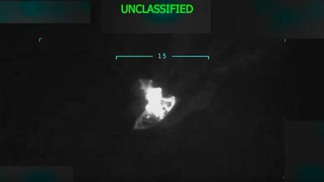 Barco destruído por Estados Unidos