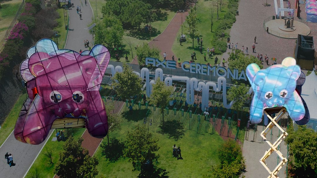 Mapa Axe Ceremonia 2025 en Parque Bicentenario
