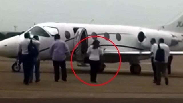 Yeidckol Polevnsky voló en avión privado para gira en Tamaulipas