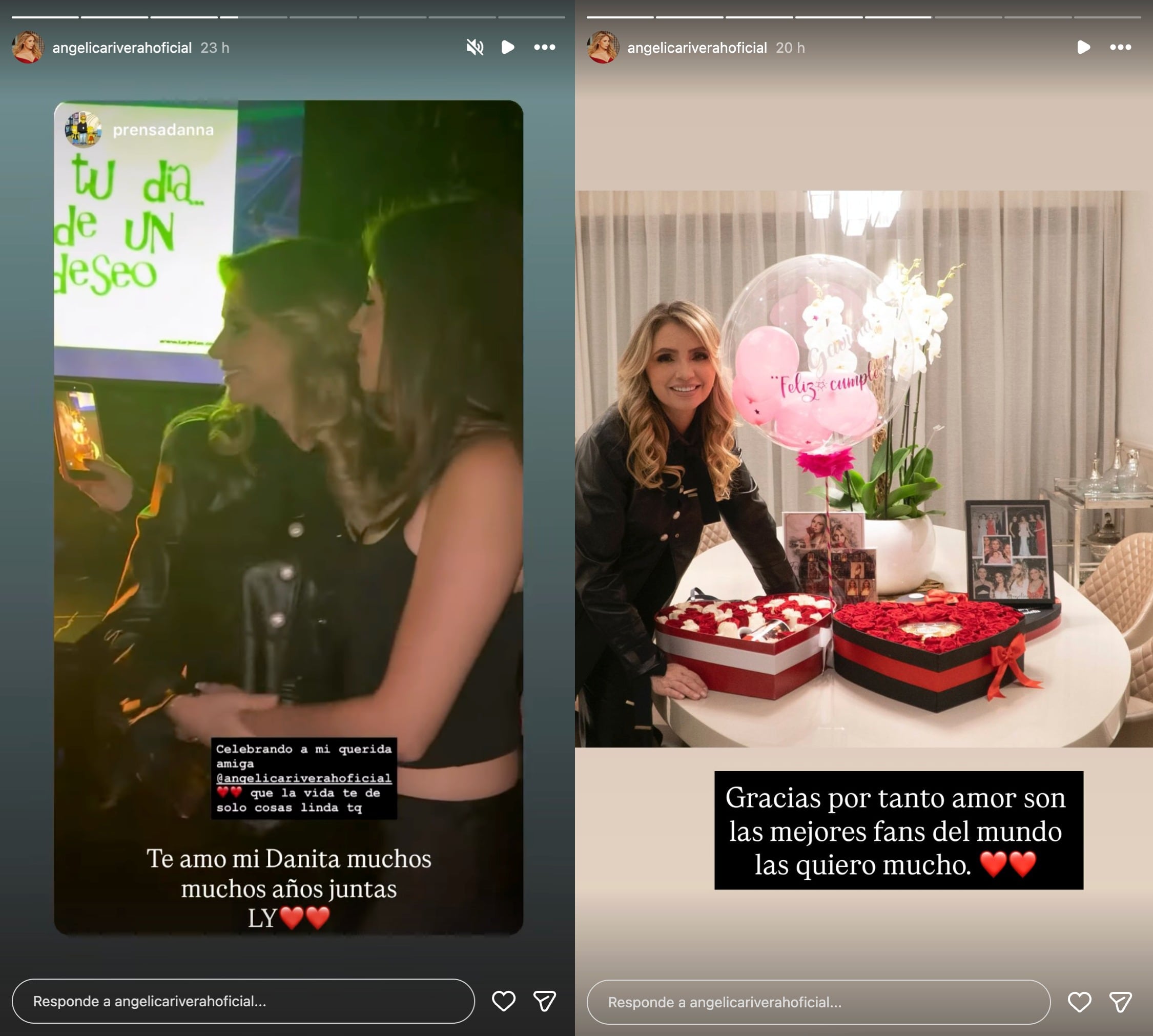 Angélica Rivera celebra su cumpleaños