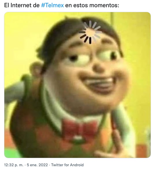 Meme de la caída de Infinitum de Telmex