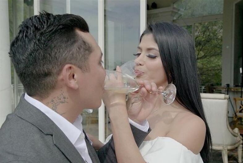 Edwin Luna y Kimberly Flores, boda civil