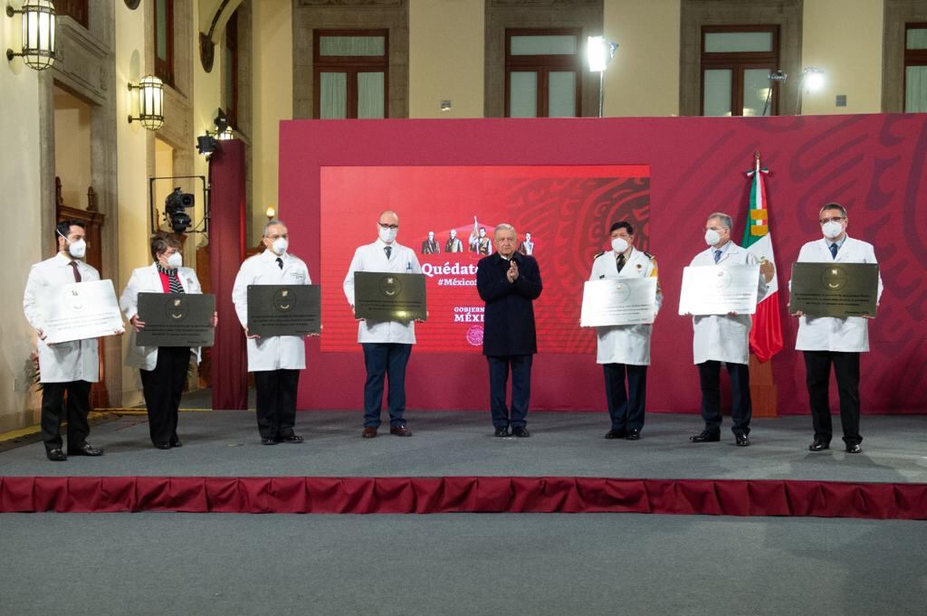 Placas a hospitales Covid-19