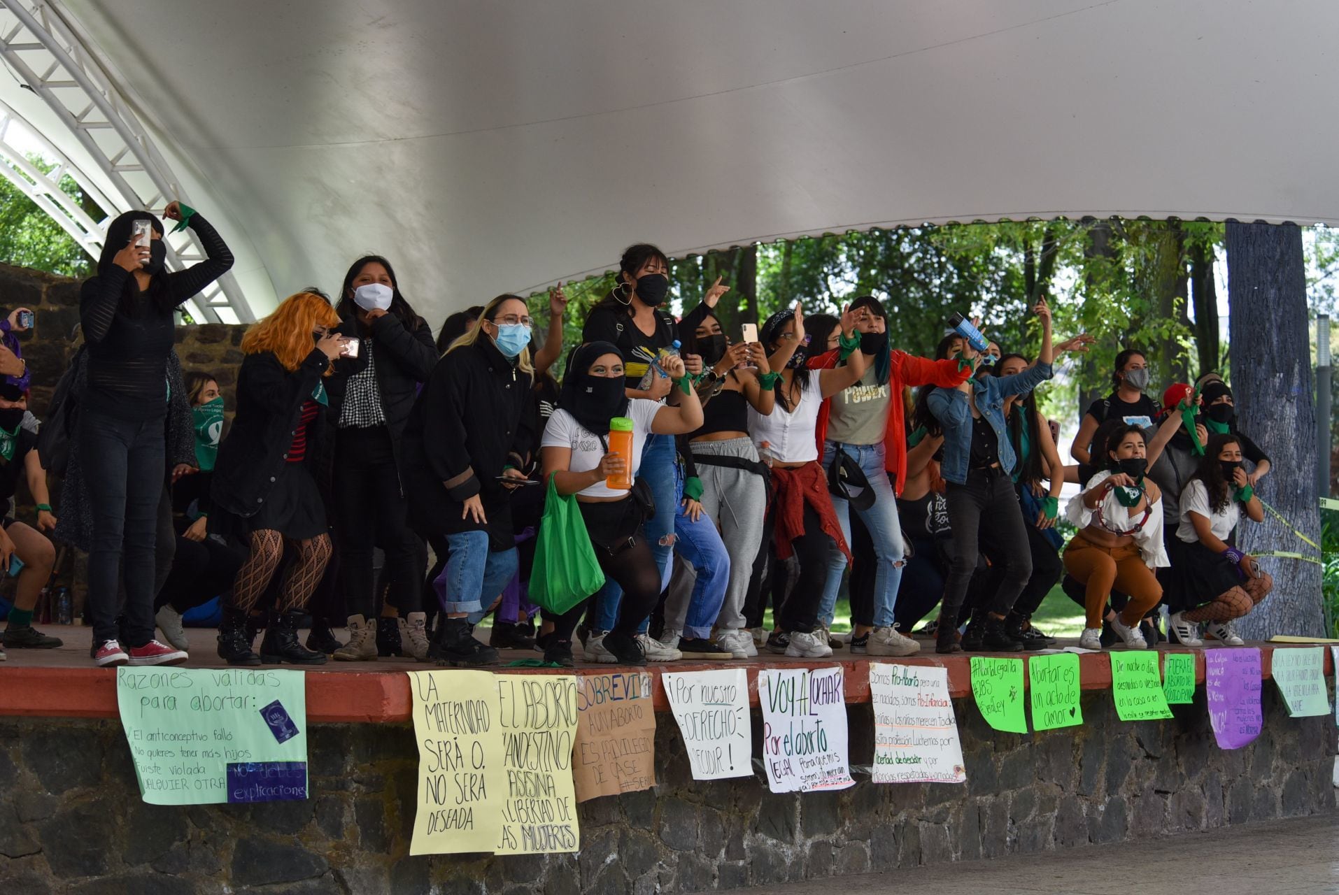 Protesta por el aborto legal en Toluca