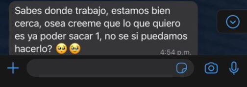 Mensaje del "chico guapo"
