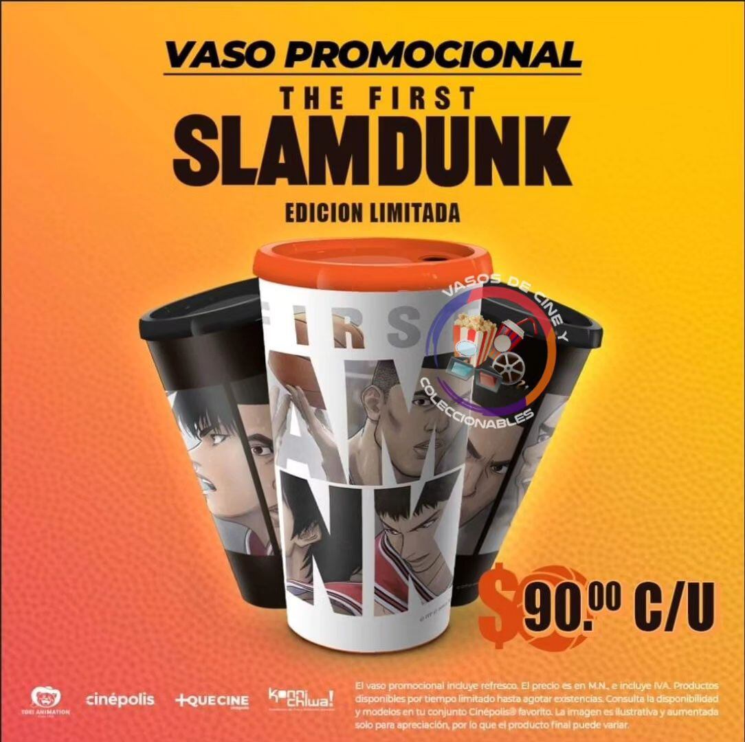 Vaso coleccionable de Slam Dunk en Cinépolis