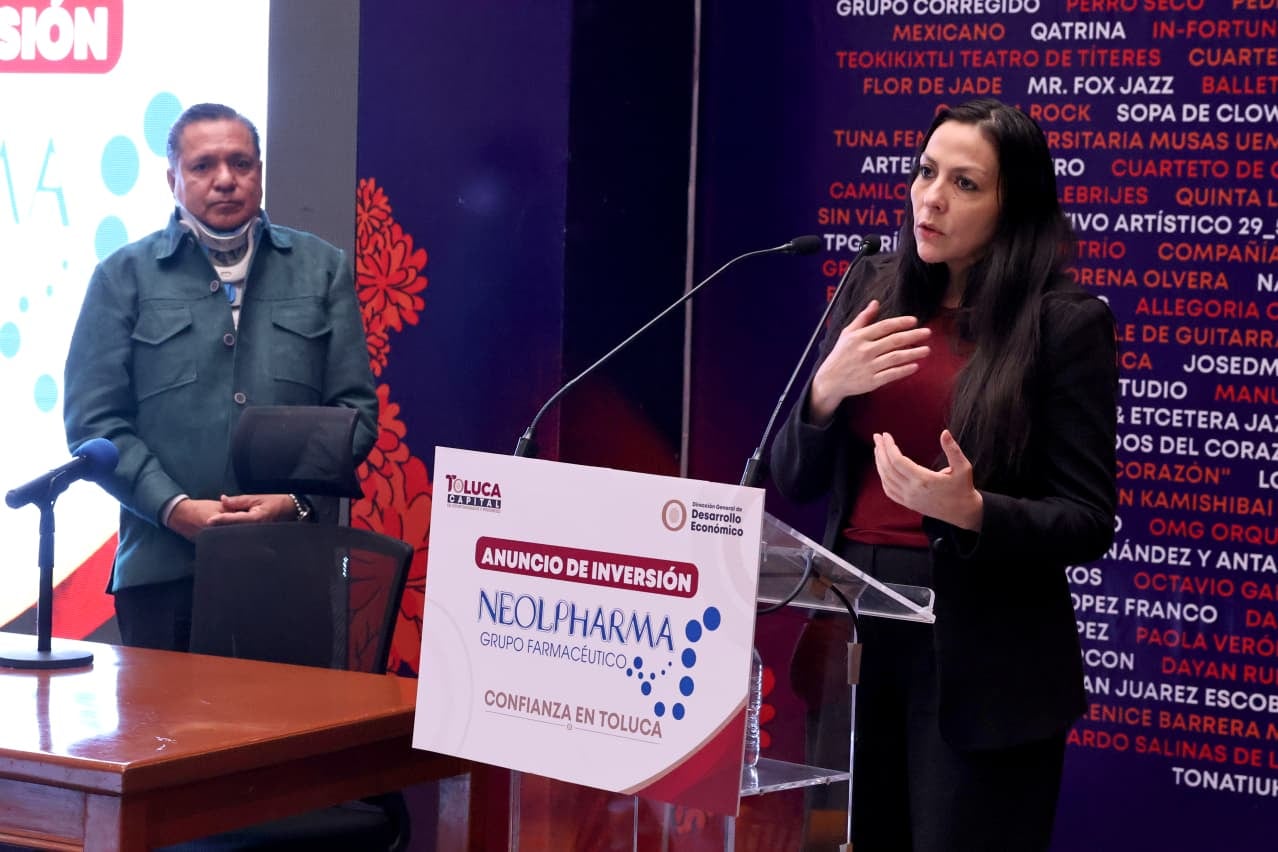 Toluca recibirá inversión de Neolpharma para fortalecer producción farmacéutica