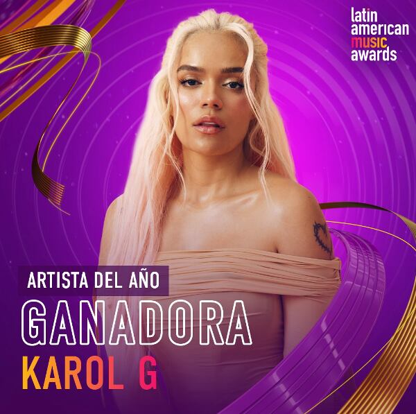 Latin American Music Awards 2024: Karol G gana a Artista del Año