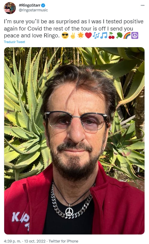 Por culpa del Covid-19, Ringo Starr canceló su concierto en México.