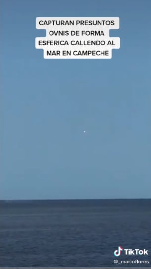 Supuestos OVNIS avistados en el mar de Campeche