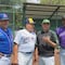 VIDEO: AMLO se presume jugando béisbol y hablando con Fernando Valenzuela y Vinicio Castilla