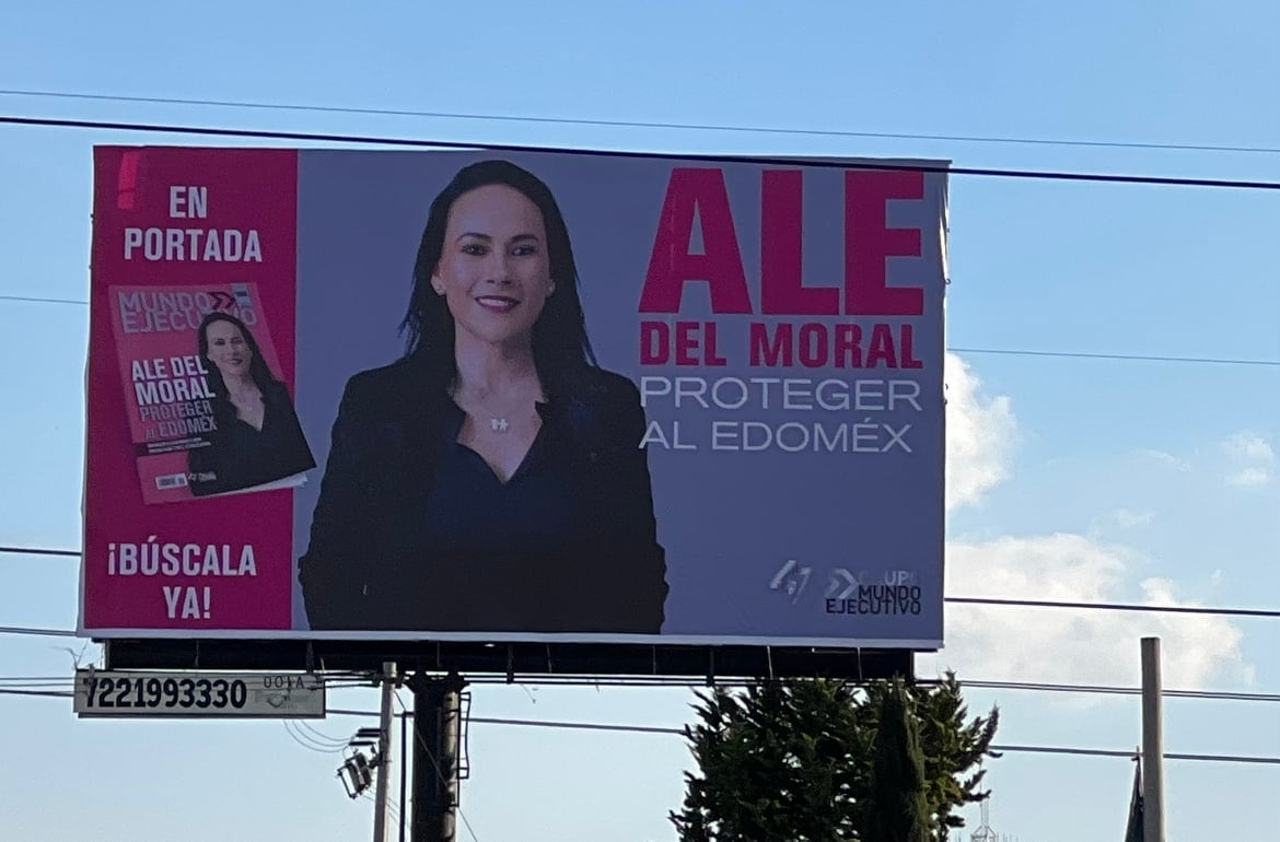 IEEM ordena retirar espectaculares de Alejandra del Moral