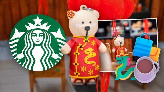 El llavero Bearista Starbucks 2025 inspirado en el Año Nuevo Chino de la Serpiente