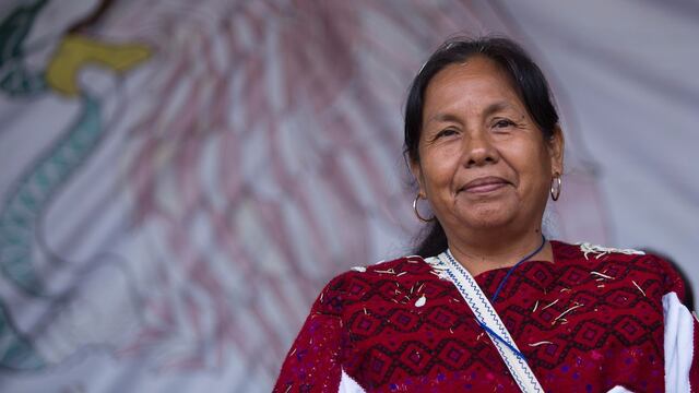 María de Jesús Patricio en Oventic, Chiapas